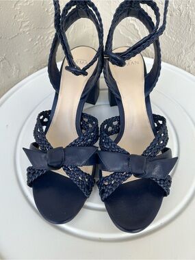 Alexander Birman Suelita Woven Oceana Women Shoe Size 37.5 US 7